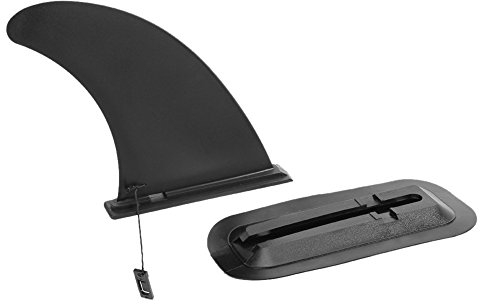 Abziehbare Universal, Nylon Verstärkte Sicher Surfbrett Finne, Surfbrett Flossen Ersatz Zubehör, Geeignet für Stand Up Paddle Board Surfbrett Long Board Schwarz