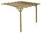 Wooden Garden Lean-to Pergola Kit - Chamfered Design Shade Canopy Gazebo (1.8m x 2.4m, Natural (light green))