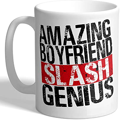 I Love Mugs - Amazing Boyfriend Slash Genius - Brooklyn 99 - Mug, Ceramic, 11fl.oz.