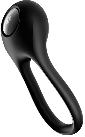 Satisfyer Majestic Duo Penis- und Hoden-Ring Vibrator | Wasserdicht (IPX7) | Silikon Cock-Ring für Männer | Sex-Spielzeug dehnbar | Erotik | Klitoris-Stimulation | Penisring | Sex Spielzeug für Männer