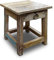 LS-LebenStil Vintage Holz Nachttisch Dehli - Teakholz - mit Schublade - Massiv - Rustikal Braun - 30x25cm Schemel Bänkchen Fußhocker Tritthocker Beistellhocker für Wohnzimmer, Schlafzimmer, Büro