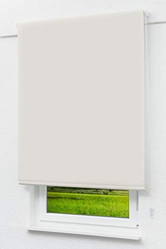 LYSEL Outlet - Verdunkelungsrollo Hellelfenbein, (B x H) 82.50cm x 230cm in beige/hellelfenbein