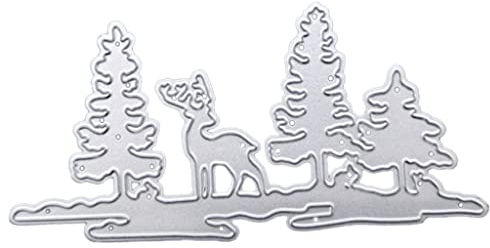 Selma. Elch Hirsch Wald Metall Stanzschablone Stanzschablone Prägeschablone für DIY Weihnachtskarten Basteln Party Dekoration