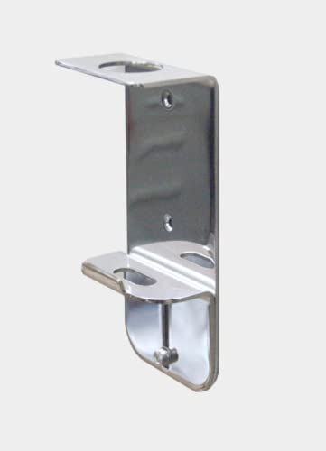 WALL MOUNT SINGLE DISPENSER CHROME HOLDER Ideal for CAREX 250ml Hand Wash Bottles