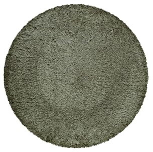 Wecon Home Kuschelig weicher Esprit Hochflor Teppich, bestens geeignet fürs Wohnzimmer, Schlafzimmer, Kinderzimmer und Flur Yogi (200 cm rund, grün)