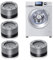 4 Stück Schwingungsdämpfer Waschmaschine Fußpolster, Silent Anti Vibration Waschmaschine Füße Pad mit Gummiunterlage, Universal Vibration Dämpfer Pads, für Waschmaschine & Trockner