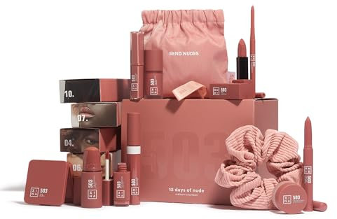 3INA MAKEUP - 12 Days of Color 503 - Nude Adventskalender Beauty 2024 - Adventskalender Kosmetik - Limited Edition - Make-Up Set - Adventskalender - Produkten voller Größe - Vegan - Cruelty Free