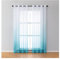 Aotiwe Schiebegardinen Fenster, Schiebevorhänge Vintage Farbverlauf Blau Polyester 2 Stücke 132X244cm