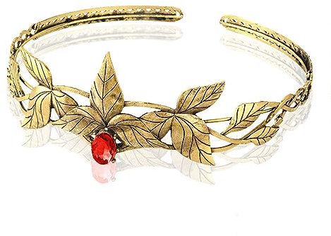 Kopfschmuck aus Legierung, Blattkristall, griechische Göttin, Stirnschmuck, verstellbares Haarband, Elfenkrone, für Abschlussball, Geburtstag, Party, Valentinstag, Kostüm, 17 cm, Metalllegierung