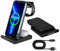 3 in 1 Wireless Charging Station 15W Qi Certified Fast Wireless Charger Stand Apple Wireless Charger Compatible for iPhone 16/15/14/13/12/11/Pro,for iWatch Series/Airpods 3/2/Pro etc,Black