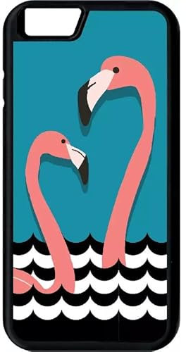 Générique Coque pour iphone 6 - Flamant Roses - Noir