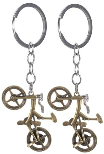 GARVALON 2pièces Porte-clés Décoratifs Porte-clés Forme De Vélo Pour à Accessoires Pour Voiture