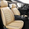 WHLXQ Auto Sitzbezüge Sets,Für Jeep Grand Cherokee 2003-2021 Wrangle 2005-2023 2024 Renegade Leder Schonbezüge sitzschoner vorne und hinten Wasserdicht Innenraum Accessories,C/beige Style