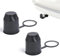 2 Pièces Cache Boule Attelage Voiture, Housses Anti-Poussière pour Remorque, Remorque Voiture, Cache Boule Attelage Protège, Capuchon Universel de Protection Adaptés aux Voitures (Noir)