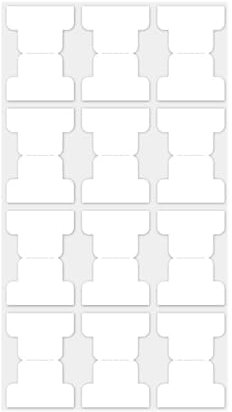 Hrlace Lot de 120 marqueurs autocollants pour index mensuels - Notes autocollantes colorées - Pour cahiers, calendriers, planificateurs, registres bibliques - Blanc