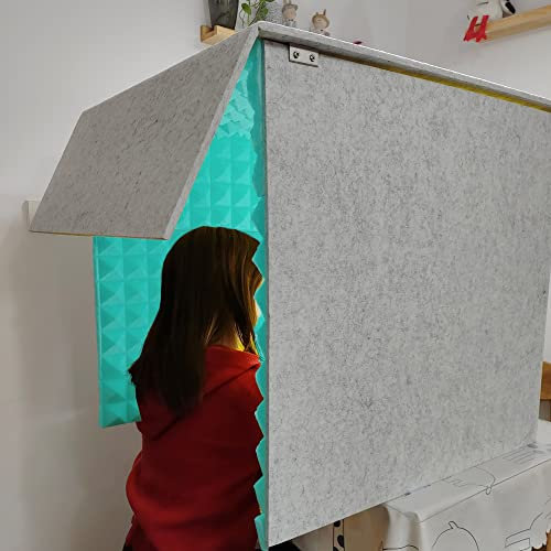 Soundproof Portable Vocal Booth for Studio Desk - Isolation Booth Shield for Recording Microphone - Self Made Sound Absorbing Box Cover