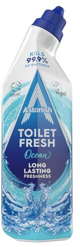 Astonish Ocean Toilet Fresh Gel, Kills 99.9% of Bacteria, Limescale Prevention, 750ml