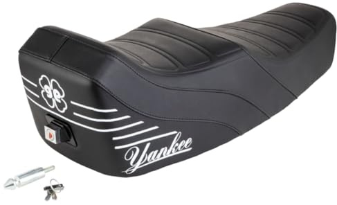 Sella NISA YANKEE + piolo nera adatta per Vespa 50 Special N/L/R NISA Con Serratura