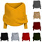Pullover Schal Mit Ärmeln - Winter Warm Gestrickte Plus Size Damen Stricken Wickelschal Sweater Mit Handschuhe - Mode Winterschal Für Alle Damen Und Frauen