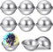 16 Stücke Badebomben Selber Machen - 7cm DIY Badebomben Formen Bath Bomb Molds Kit, Aluminium Badekugeln Form Seifenform Molds, Seife Selber Machen Kinder (8 Sets)