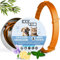 CANYBY Zeckenhalsband für Hunde – Natürlicher Zecken- & Flohschutz, Wasserdicht & Effektiver Schutz bis zu 8 Monate mit 100% natürlichen Inhaltsstoffen (Orange, 62cm)