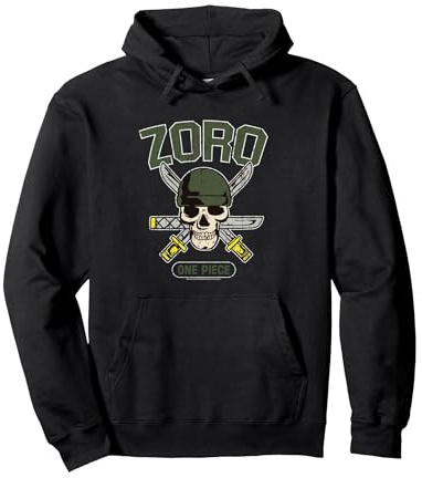 One Piece Strohhut Pirat Hunter Roronoa Zoro Logo Anime Pullover Hoodie