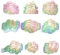 Yuanchu 27 Stück Wolkenform Prisma Fensteraufkleber,Rainbow Window Clings für Vogelschläge 3D Dekorative Fensterfolie Anti Kollisions Fenster Aufkleber Wolke Suncatcher Sticke