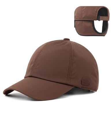 Zylioo M/L/XL/XXL Winter Basecap Großen Kopf, Fleece Running Cap, Warme Wolle Kappe Baseballkappe