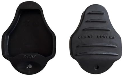 Cardiosport Look KEO kompatible Fahrradschuh-Überzüge, Schwarz | Kompatibel mit Look Keo Cleats, verhindert Stollenverschleiß, rutschfeste Gehtraktion