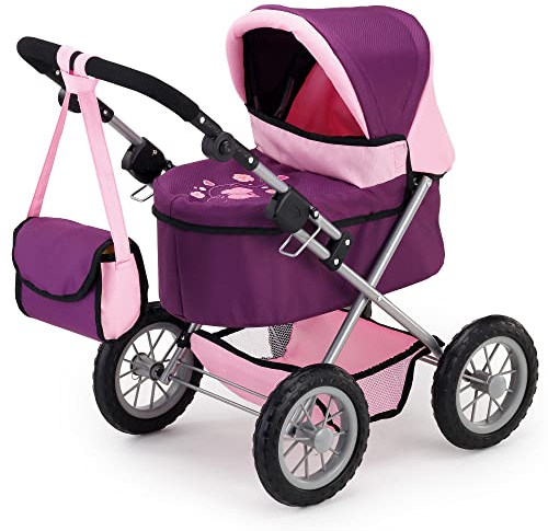 Bayer Design 13057 - Puppenwagen Trendy, pflaume, 67 x 67 x 41 cm