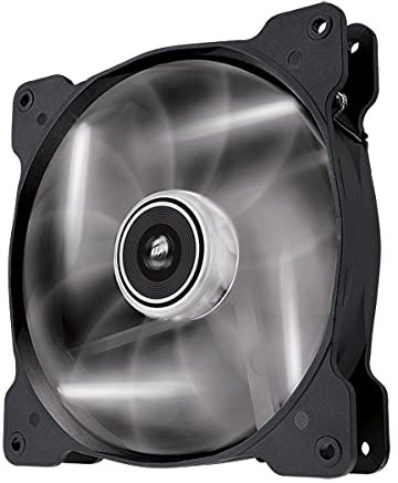 Corsair AF140 LED Quiet Edition 140 mm Haut Débit LED Ventilateur de Boitier (Single Pack) Blanc CO-9050017-WLED