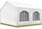 TOOLPORT Hochwertiges Partyzelt 3x4 m Pavillon Zelt PE Plane 450 N Gartenzelt Festzelt Wasserdicht weiß