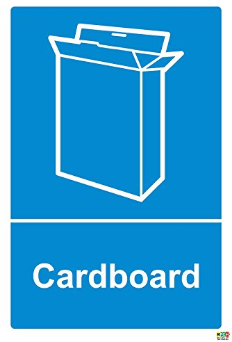 Recycling bin Sticker Cardboard - Self Adhesive Label