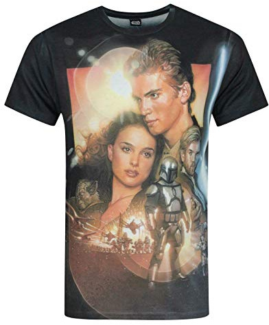 Star Wars Attack of The Clones Sublimation Men's T-Shirt