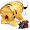bar@drinkstuff DS35948 Distributeur de vin en bois de pin naturel 4,5 l – Distributeur de vin de table de style vintage