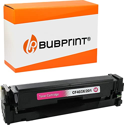 Bubprint Toner kompatibel als Ersatz für HP CF403X 201X für Color Laserjet Pro M252DW M252N M274N M274DN MFP M277DW MFP M277N 2300 Seiten Magenta