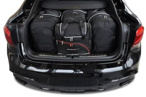 KJUST Dedizierte Kofferraumtaschen 4 stk kompatibel mit BMW X6 F16 2014-2019