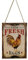 VORCOOL Holz Bauernhof Schild Frische Eier mit Hahn Vintage Shabby Chic Hängeschild