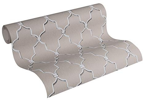 A.S. Création Michalsky Living Vliestapete Dream Again Tapete grafisch klassisch 10,05 m x 0,53 m grau beige schwarz Made in Germany 365022 36502-2
