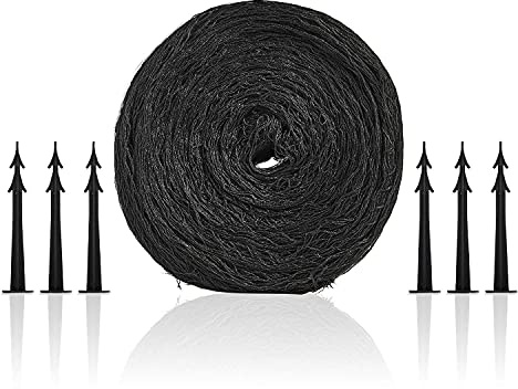 Swell UK Koi Pond Netting Kit Black Heavy Duty Woven Fine Mesh Net Cover for Leaves - Protects Koi Fish from Blue Heron Birds Cats Predators UV Protection - Reusable & Stakes Included (4x3)