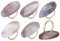 WarmHut Set mit 6 Serviettenringen aus natürlichem Achat – einzigartiger Serviettenringhalter für Feiertage, Weihnachten, Partys, Abendessen, Tisch, Hochzeit, Empfänge, Valentinstag (weiß)