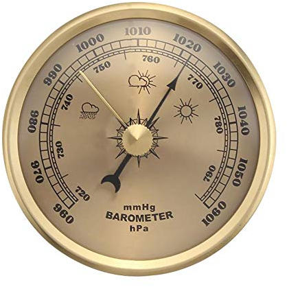 qianele Barometer, Thermometer Hygrometer Barometer Luftdruckmesser Für Schiffsfabriken Laboratorien Familien Wetterstation Analog