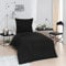 Brielle 60227989 Bettwäsche 155 x 220 cm - Bettwäsche-Set Renforce Schwarz, hohe Qualität, weich, einfarbig mit Öko-Tex-Zertifizierung