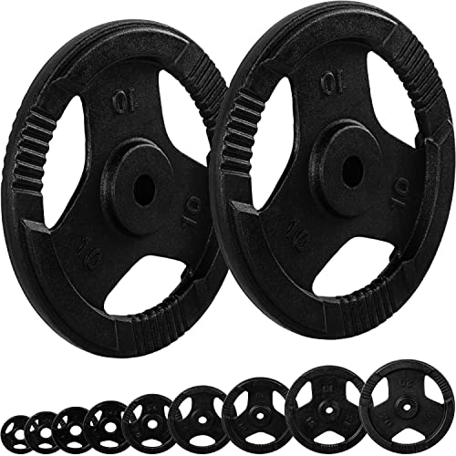 MOVIT® Hantelscheiben Set PRO, Gusseisen Gripper, 30/31 mm Standardnorm, schadstoffgeprüft, 2x 10,0kg