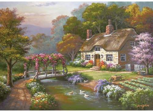 Anatolian Puzzle 3000 Teile - Rose Cottage - Puzzle Größe 120cmx85cm (H)