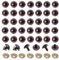 100 STÜCKE Sicherheitsaugen aus Kunststoff DIY Nähen Basteln herstellen Basteln Augen(20mm Braun)