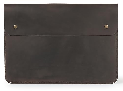 MegaGear Echtleder MacBook Tasche Laptop-Hülle für MacBook Pro und MacBook Air - 14 Zoll - 13 Zoll (M4, M3, M2, M2 Pro, M2 Max, M1) - 13,3 Zoll - iPad Pro 12,9 Zoll - 2020 bis 2024 Modelle