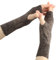 Larcele Kaschmir Handschuhe Fingerlose Fäustlinge Handwärmer für Damen BZST-02 (Grau 4560)