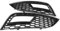 Nebelscheinwerfer Lampenabdeckung Kühlergrill Grill Frontstoßstange Nebelscheinwerfergitter 2 Stück für RS4 Stil glänzend schwarz Frontstoßstange Nebelscheinwerfer Grills Ersatz für B8.5