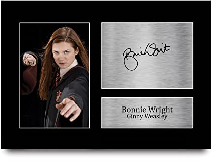 HWC Trading A4 Bonnie Wright Harry Potter Ginny Weasley Gifts gedrucktes signiertes Autogramm Bild für Film-Fans